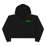 Prove Them Wrong Crop Top Hoodie With Light Green Logo (Multiple Hoodie Colors Non/Embroidered)