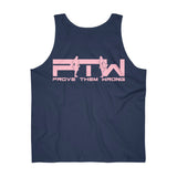 Prove Them Wrong Tank Top With Light Pink Logo (Multiple Tank Colors/Non Embroidered)