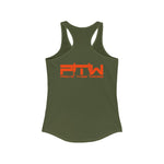 Prove Them Wrong Women's Tank Top With Orange Logo (Multiple Tank Colors/Non Embroidered)