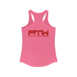 Prove Them Wrong Women's Tank Top With Red Logo (Multiple Tank Colors/Non Embroidered)