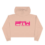 Prove Them Wrong Crop Top Hoodie With Hot Pink Logo (Multiple Hoodie Colors Non/Embroidered)