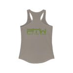 Prove Them Wrong Women's Tank Top With Olive Green Logo (Multiple Tank Colors/Non Embroidered)