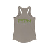 Prove Them Wrong Women's Tank Top With Olive Green Logo (Multiple Tank Colors/Non Embroidered)