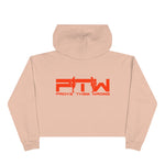 Prove Them Wrong Crop Top Hoodie With Orange Logo (Multiple Hoodie Colors Non/Embroidered)