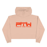 Prove Them Wrong Crop Top Hoodie With Orange Logo (Multiple Hoodie Colors Non/Embroidered)