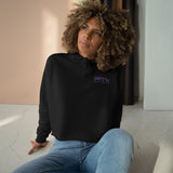 Prove Them Wrong Crop Top Hoodie With Purple Logo (Multiple Hoodie Colors Non/Embroidered)