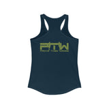 Prove Them Wrong Women's Tank Top With Olive Green Logo (Multiple Tank Colors/Non Embroidered)