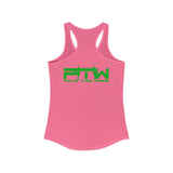 Prove Them Wrong Women's Tank Top With Light Green Logo (Multiple Tank Colors/Non Embroidered)