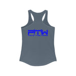 Prove Them Wrong Women's Tank Top With Blue Logo (Multiple Tank Colors/Non Embroidered)