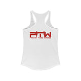 Prove Them Wrong Women's Tank Top With Red Logo (Multiple Tank Colors/Non Embroidered)