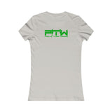 Prove Them Wrong Women's T-Shirt With Light Green Logo (Multiple Shirt Colors/Non Embroidered)