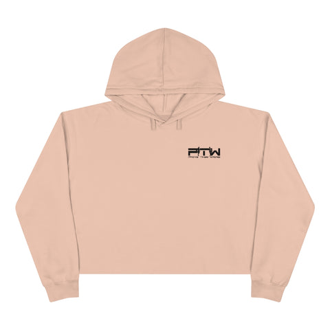 Prove Them Wrong Crop Top Hoodie With Black Logo (Multiple Hoodie Colors Non/Embroidered)