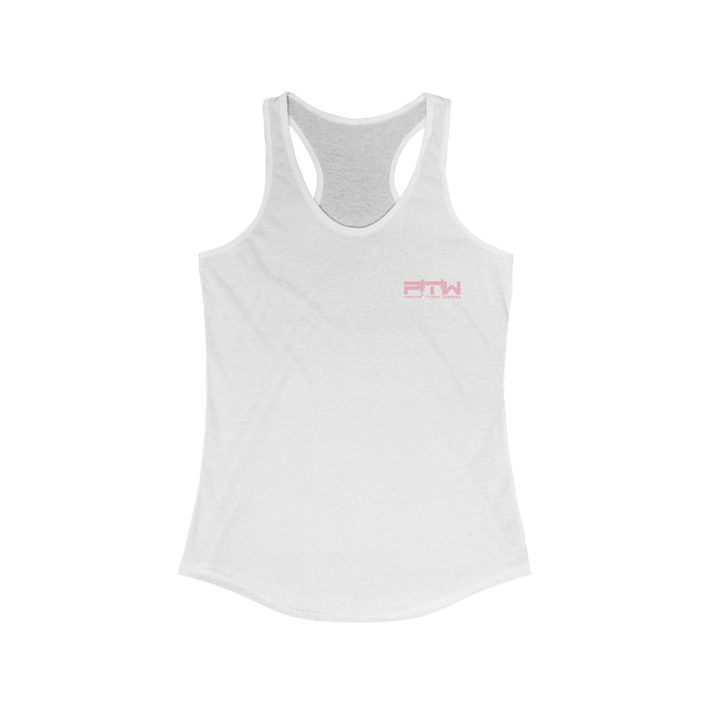 Prove Them Wrong Women's Tank Top With Light Pink Logo