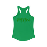 Prove Them Wrong Women's Tank Top With Green Logo (Multiple Tank Colors/Non Embroidered)