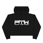 Prove Them Wrong Crop Top Hoodie With White Logo (Multiple Hoodie Colors Non/Embroidered)