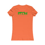 Prove Them Wrong Women's T-Shirt With Light Green Logo (Multiple Shirt Colors/Non Embroidered)