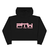 Prove Them Wrong Crop Top Hoodie With Light Pink Logo (Multiple Hoodie Colors Non/Embroidered)