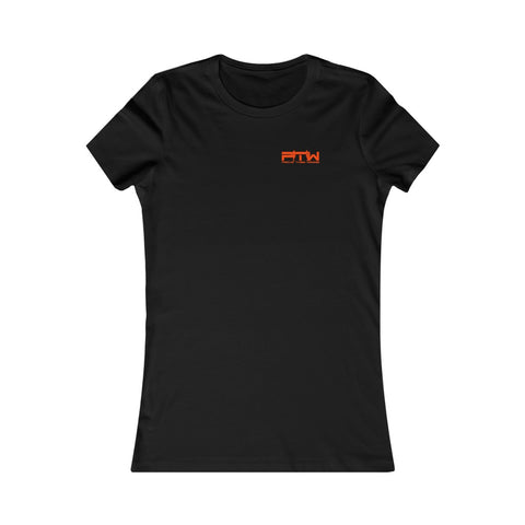 Prove Them Wrong Women's T-Shirt With Orange Logo (Multiple Shirt Colors/Non Embroidered)