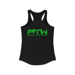 Prove Them Wrong Women's Tank Top With Light Green Logo (Multiple Tank Colors/Non Embroidered)