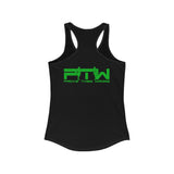 Prove Them Wrong Women's Tank Top With Light Green Logo (Multiple Tank Colors/Non Embroidered)