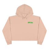 Prove Them Wrong Crop Top Hoodie With Light Green Logo (Multiple Hoodie Colors Non/Embroidered)