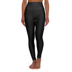 Black Prove Them Wrong High Waisted Leggings With White Logo (Non Embroidered)