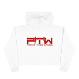 Prove Them Wrong Crop Top Hoodie With Red Logo (Multiple Hoodie Colors Non/Embroidered)