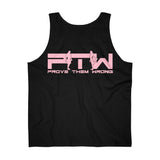 Prove Them Wrong Tank Top With Light Pink Logo (Multiple Tank Colors/Non Embroidered)