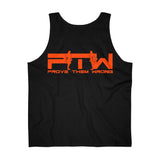 Prove Them Wrong Tank Top With Orange Logo (Multiple Tank Colors/Non Embroidered)