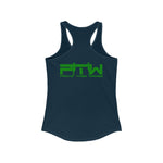 Prove Them Wrong Women's Tank Top With Green Logo (Multiple Tank Colors/Non Embroidered)