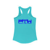 Prove Them Wrong Women's Tank Top With Blue Logo (Multiple Tank Colors/Non Embroidered)