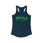 Prove Them Wrong Women's Tank Top With Light Green Logo (Multiple Tank Colors/Non Embroidered)