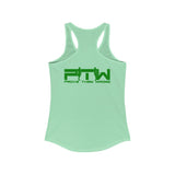 Prove Them Wrong Women's Tank Top With Green Logo (Multiple Tank Colors/Non Embroidered)