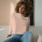 Prove Them Wrong Crop Top Hoodie With Green Logo (Multiple Hoodie Colors Non/Embroidered)