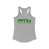 Prove Them Wrong Women's Tank Top With Green Logo (Multiple Tank Colors/Non Embroidered)