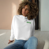 Prove Them Wrong Crop Top Hoodie With Green Logo (Multiple Hoodie Colors Non/Embroidered)