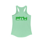 Prove Them Wrong Women's Tank Top With Light Green Logo (Multiple Tank Colors/Non Embroidered)