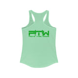 Prove Them Wrong Women's Tank Top With Light Green Logo (Multiple Tank Colors/Non Embroidered)