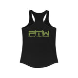 Prove Them Wrong Women's Tank Top With Olive Green Logo (Multiple Tank Colors/Non Embroidered)