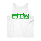 Prove Them Wrong Tank Top With Light Green Logo (Multiple Tank Colors/Non Embroidered)