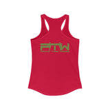 Prove Them Wrong Women's Tank Top With Olive Green Logo (Multiple Tank Colors/Non Embroidered)