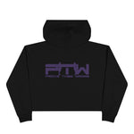 Prove Them Wrong Crop Top Hoodie With Purple Logo (Multiple Hoodie Colors Non/Embroidered)