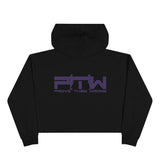 Prove Them Wrong Crop Top Hoodie With Purple Logo (Multiple Hoodie Colors Non/Embroidered)