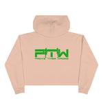 Prove Them Wrong Crop Top Hoodie With Light Green Logo (Multiple Hoodie Colors Non/Embroidered)