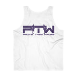 Prove Them Wrong Tank Top With Purple Logo (Multiple Tank Colors/Non Embroidered)