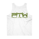 Prove Them Wrong Tank Top With Olive Green Logo (Multiple Tank Colors/Non Embroidered)