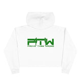 Prove Them Wrong Crop Top Hoodie With Green Logo (Multiple Hoodie Colors Non/Embroidered)