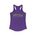 Prove Them Wrong Women's Tank Top With Olive Green Logo (Multiple Tank Colors/Non Embroidered)