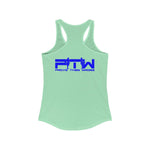 Prove Them Wrong Women's Tank Top With Blue Logo (Multiple Tank Colors/Non Embroidered)