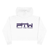 Prove Them Wrong Crop Top Hoodie With Purple Logo (Multiple Hoodie Colors Non/Embroidered)